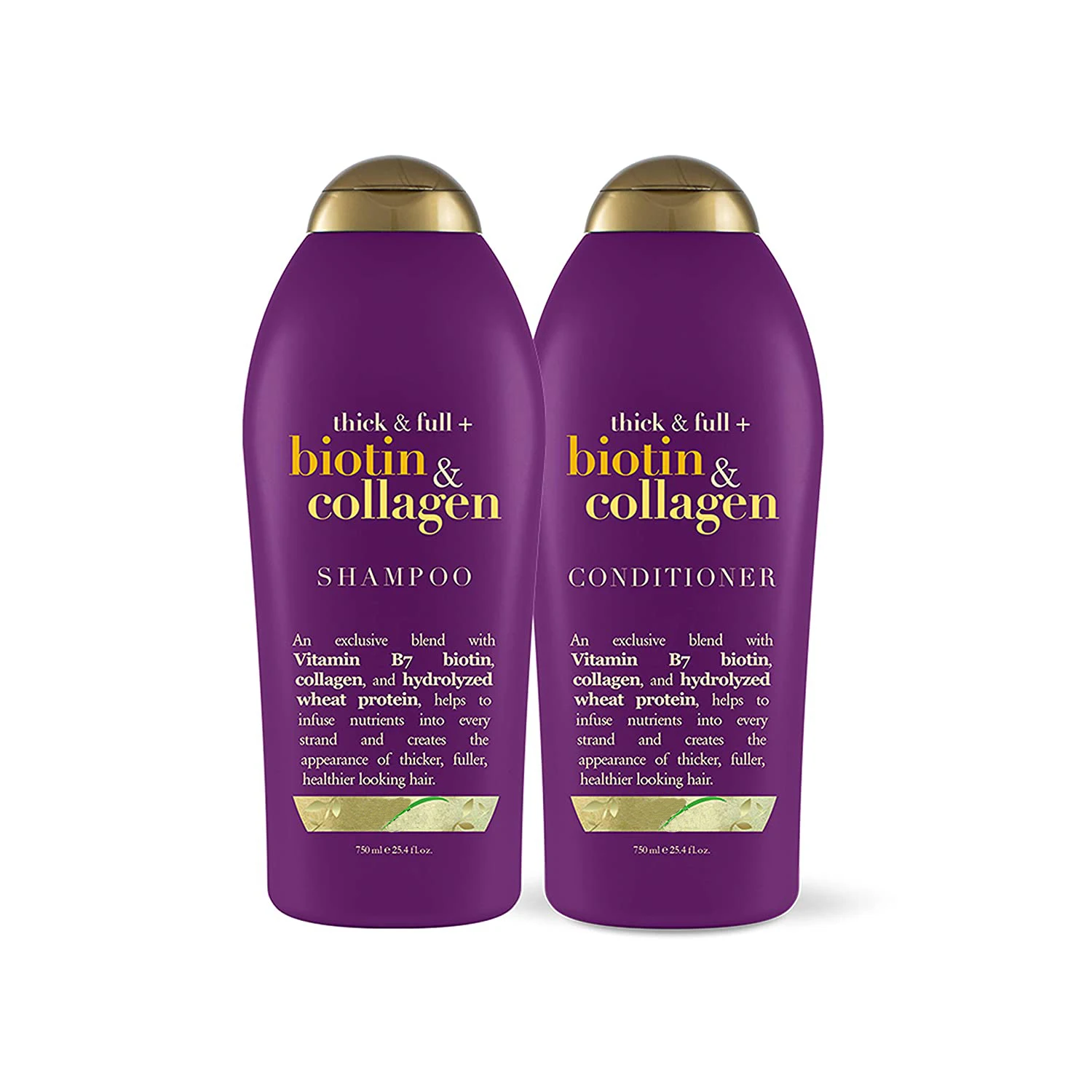 Thick Full Biotin Collagen volume Shampoo for Thin Hair, Thickening Shampoo with Vitamin B7 Hydrolyzed Paraben / Sulfate Free