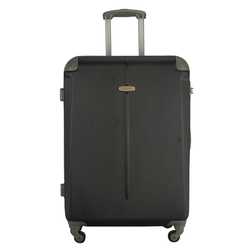 Wholesale luggage manufacturer trolley 3 sizes 3 pcs black trolley travel case suitcase luggage