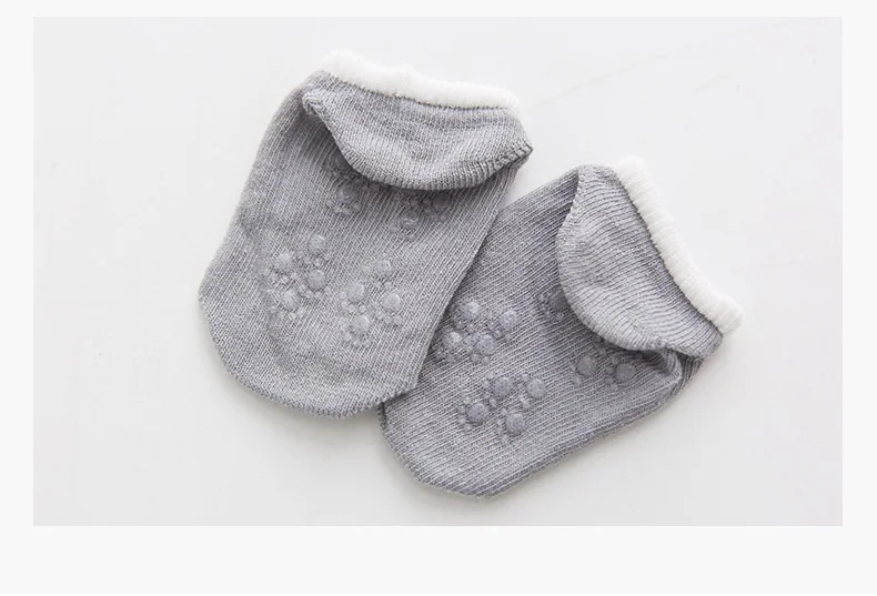 colorful kids baby cotton non slip socks with rubber soles ankle toddler socks