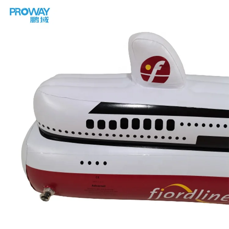 Promotional Newest High Quality OEM Customized PVC Inflatable Small Cruise Ship Model Tpys Inflatable Advertising