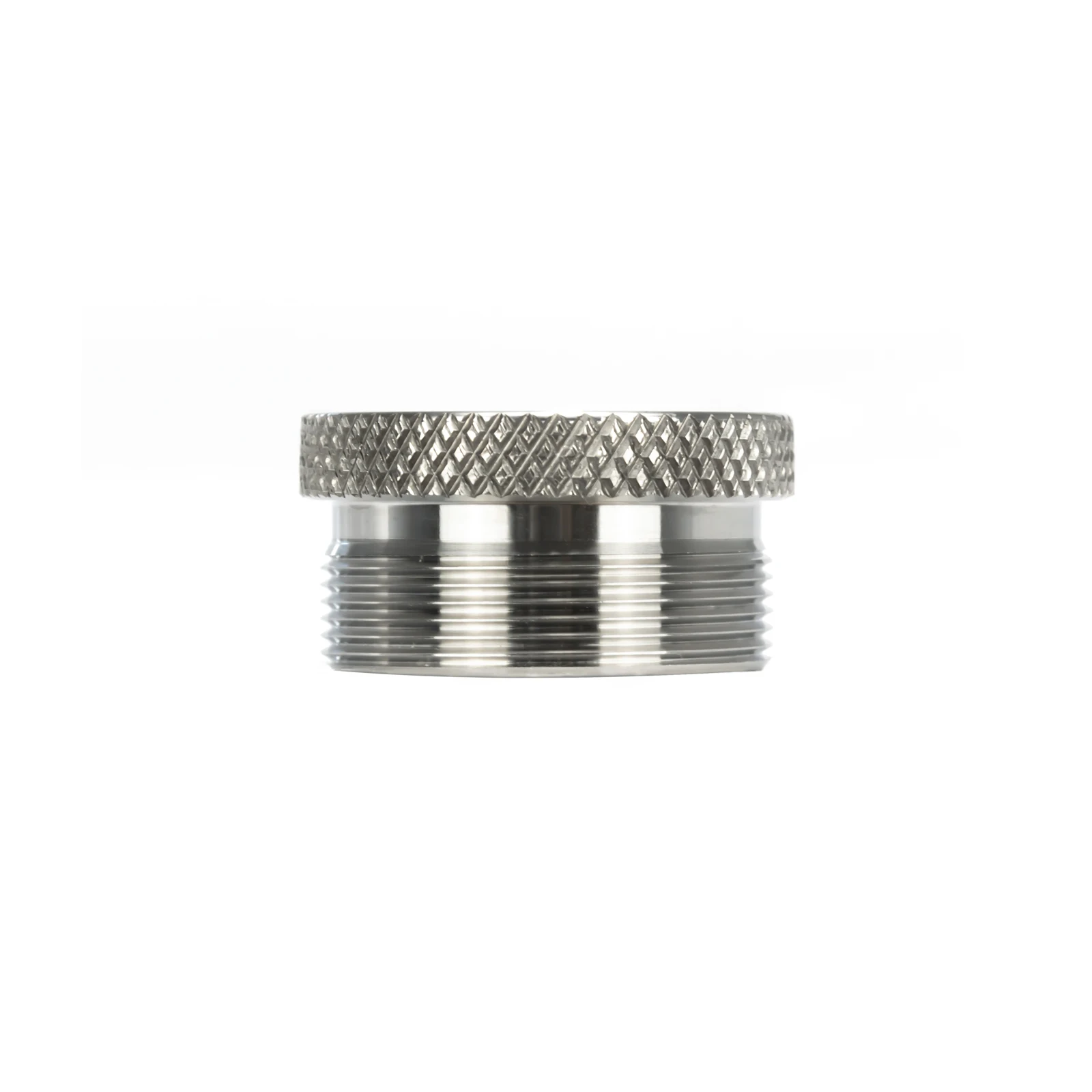 Stainless Steel Male M34x1.25 to Female 1-3/16x24 ( 1.1875x24 ) Adapter Ring QD for 1.45x7 Solvent Trap / Booster / Trilug