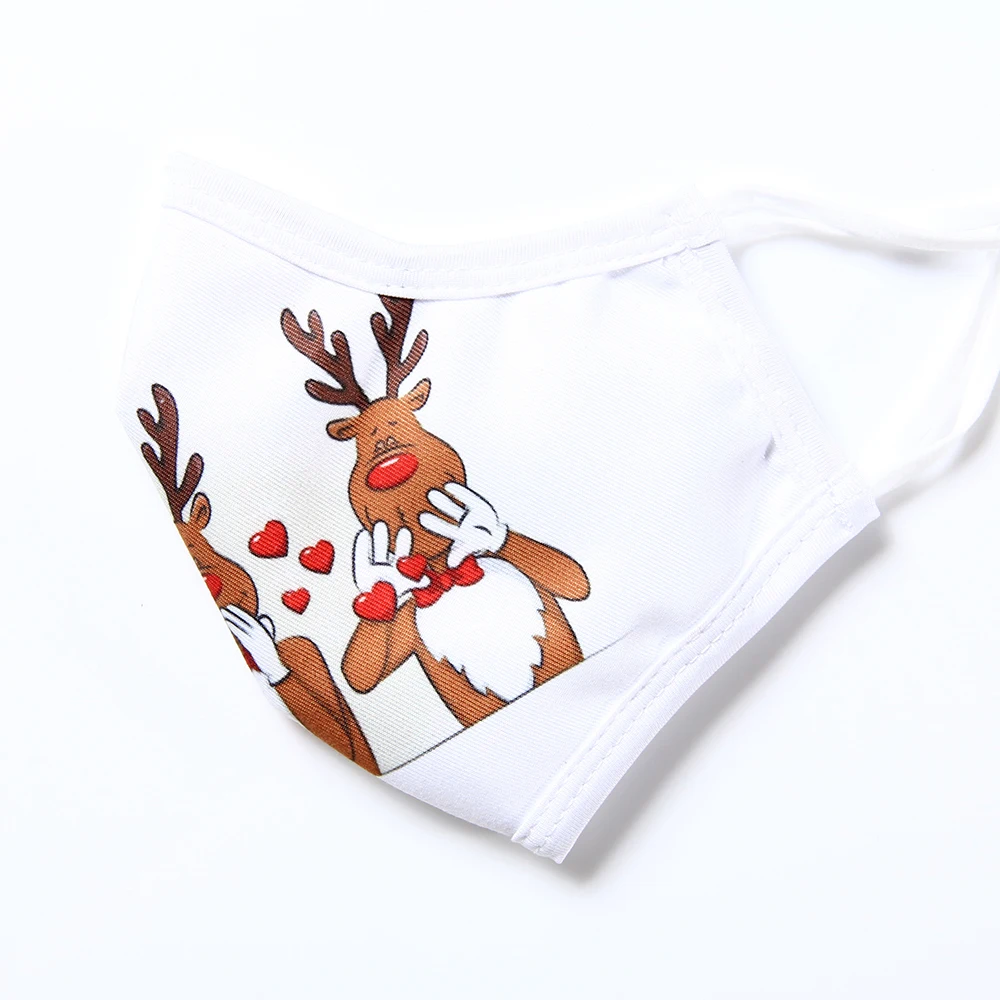 
Three layers washable reusable custom printing pattern RPET fabric face shield with adjustable buckle and stopper beads 