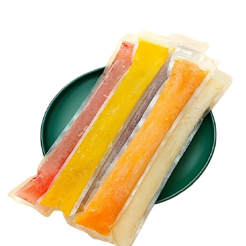 High Quality Disposable Plastic DIY Popsicle Molds Bags Freeze Pop Bags
