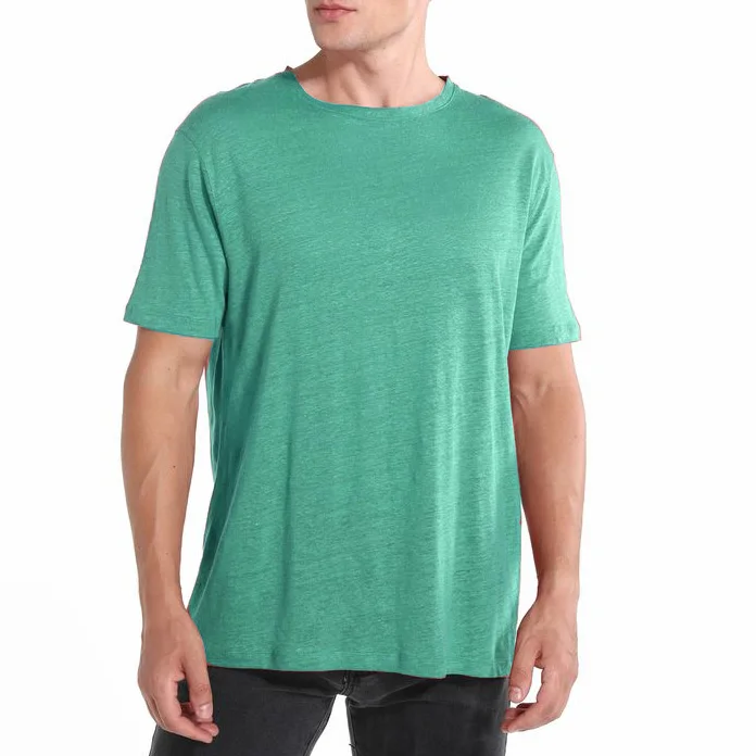 BSCI / OEKO-TEX 100 / OCS Certified Organic CottonRecycled Sustainable Hemp Bamboo Linen T shirt