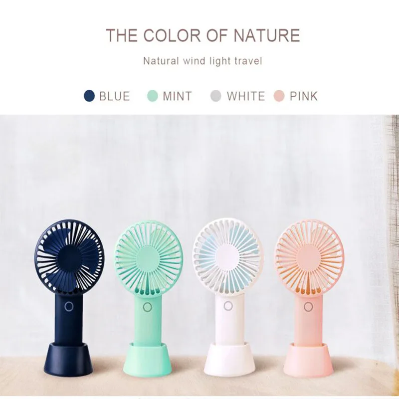 
mini USB fan Portable Personalized Handheld Battery Fans 4000mAh high capacity Rechargeable LED cooling desk fan for OEM gifts 