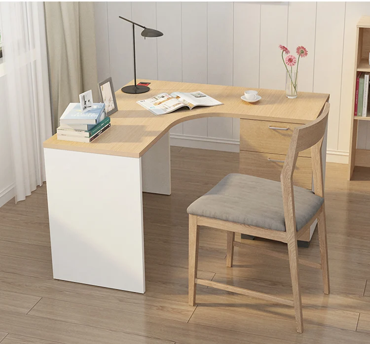 Заводская поставка, современный стиль, деревянный изогнутый стол для офиса