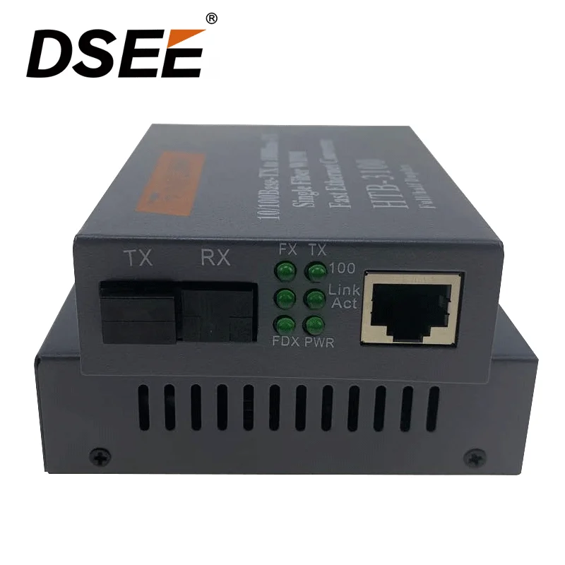 10/100M  25km Netlink Fiber optic rj45  Media Converter htb 3100