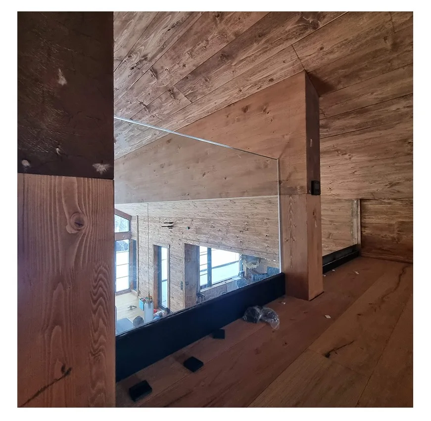 hot sales u channel glass  handrails indoor balustrade stair Side Mounted Balcony diy cable Wire railing post