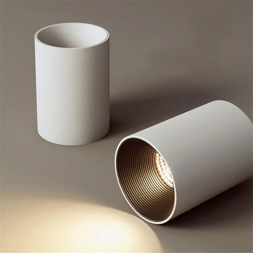 Manufacturer 12W Led Cob Surface Mounted Ceiling Modern Style Down Light With Punch Free