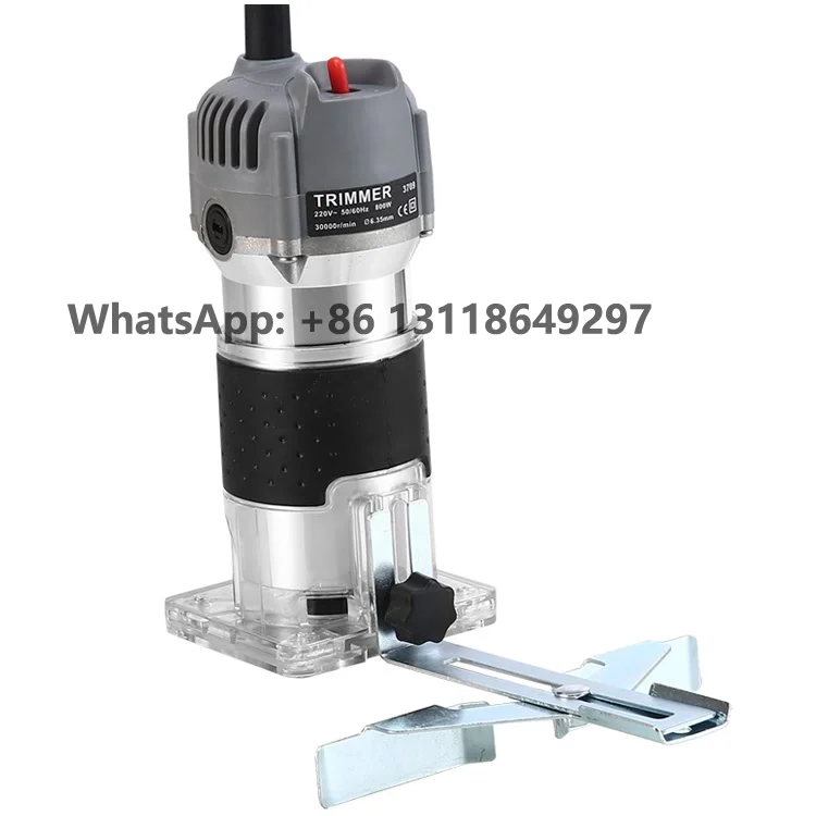 800w 6 Speeds Electric Wood Edge Trimmer Portable Wood Router Woodworking Trimming Machine