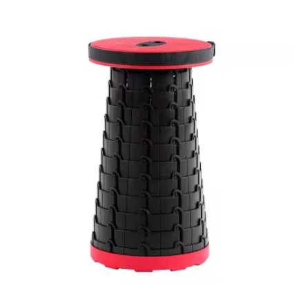 Retractable stools Sturdy Portable Lightweight Plastic Outdoor Travel Camping Fishing Garden Folding pp telescopic