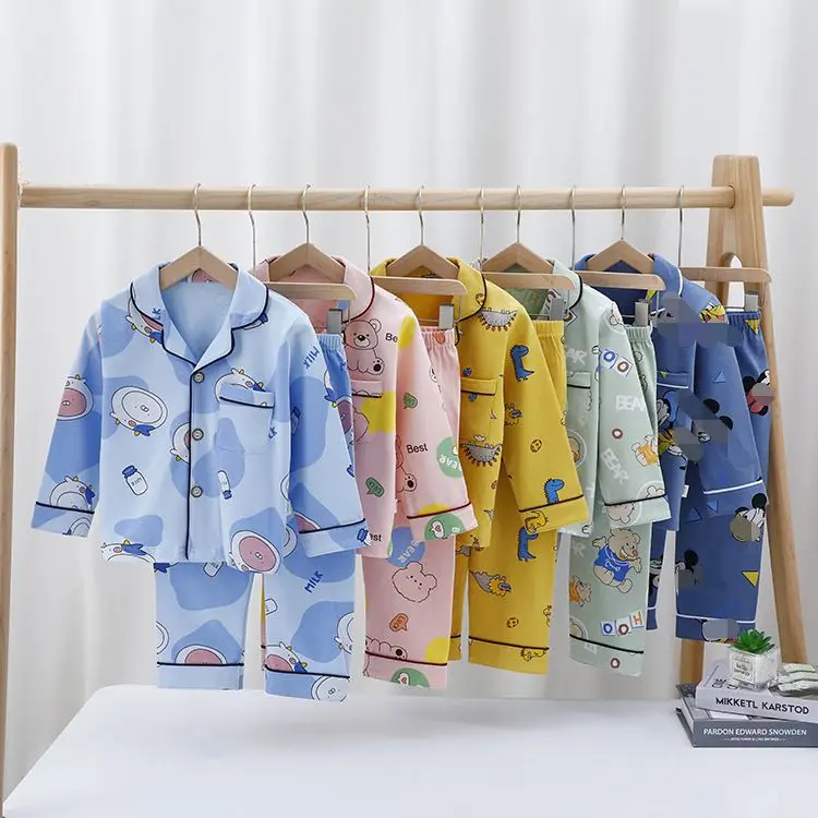 Детская трикотажная пижама с длинным рукавом