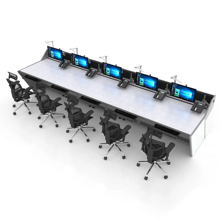 Hot sale audio console desk command center control room consoles tables fits control room furniture manufacturer