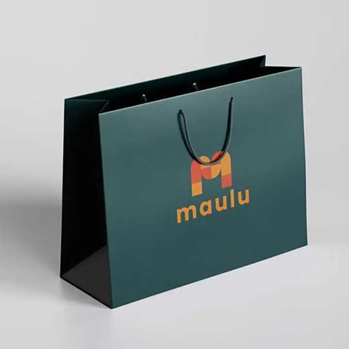 Custom luxury T- shirt  jewelry  gift shopping paper bag with handle