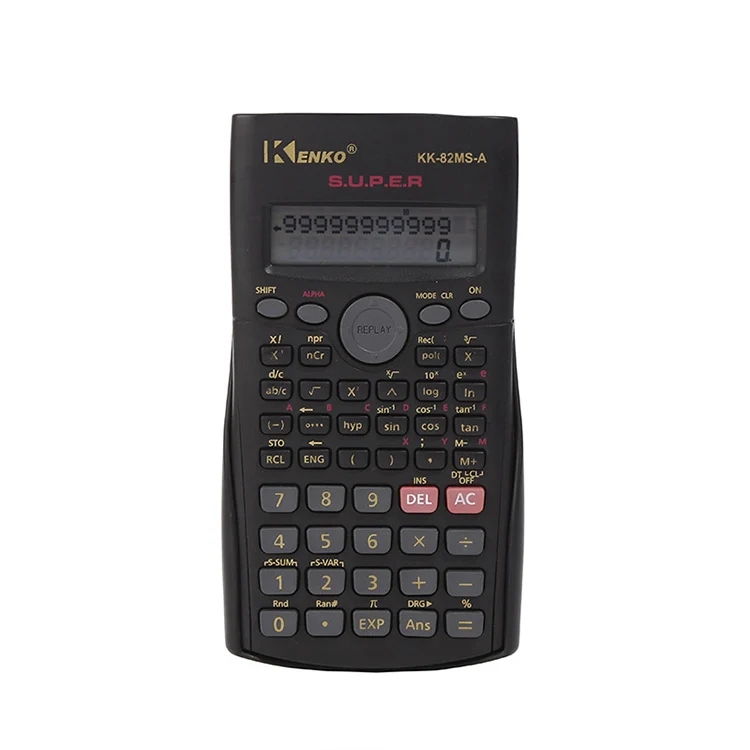 JH Wholesale Student Exam Scientific Calculator 12 Digits Coin Batteries Calculator