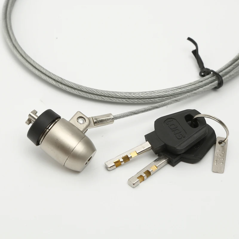 Huili factory whole sale SL-046 laptop computer notebook cable lock with master key