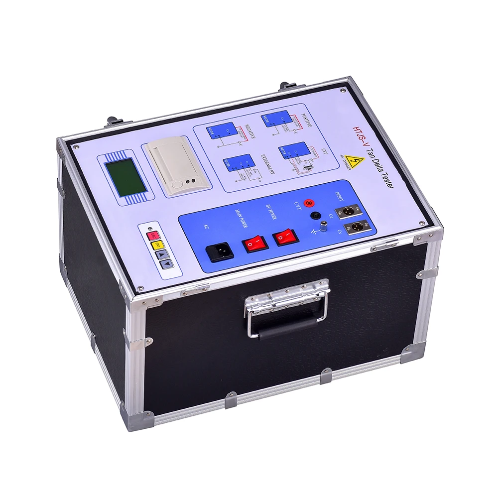B HTJS-V Full-automatic Anti-interference Dielectric Loss Tester Tan Delta Tester For Transformer Substation