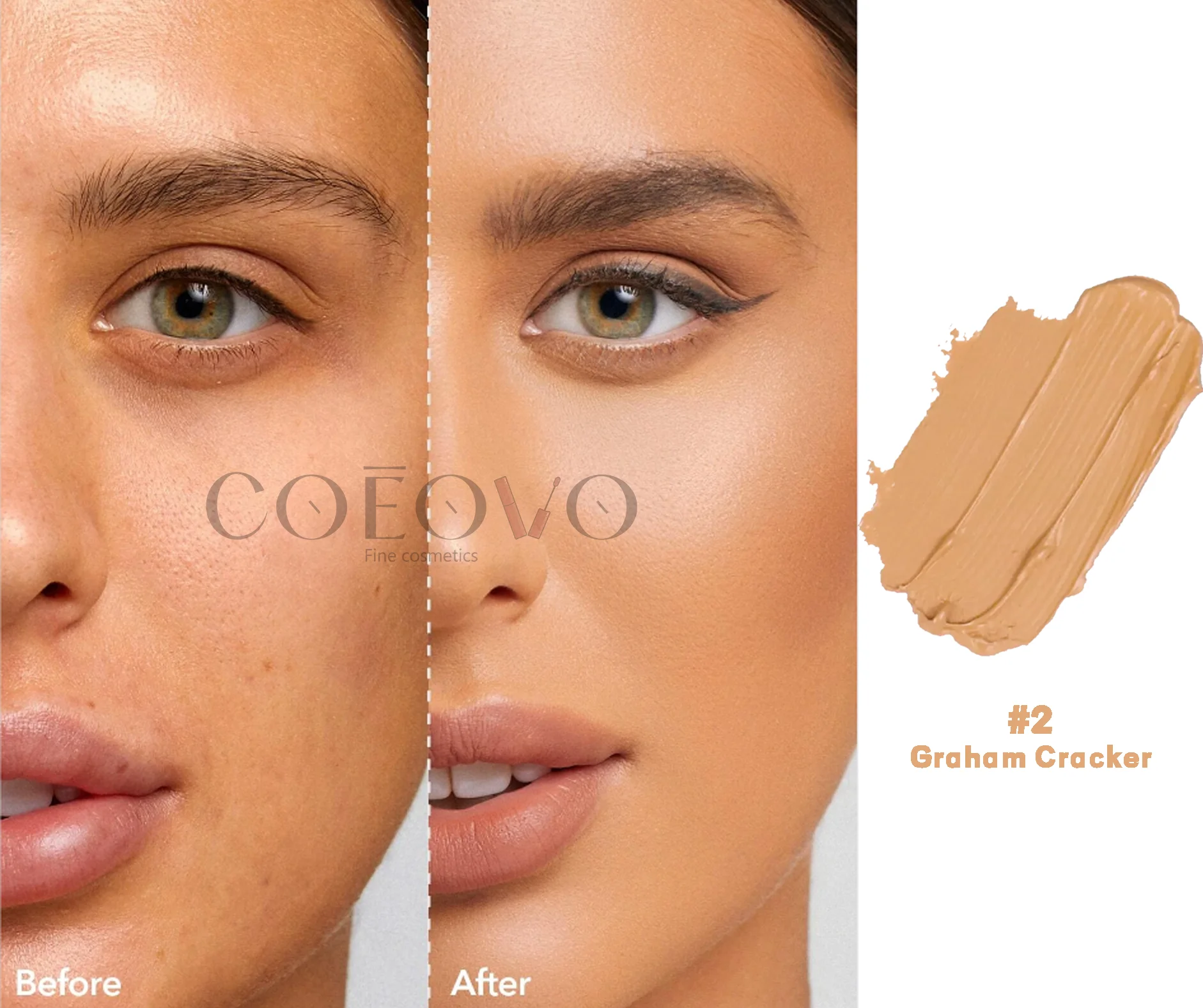 COEOVO 12 colors brown liquid concealer makeup Matte Concealer full coverage contour private label concealer