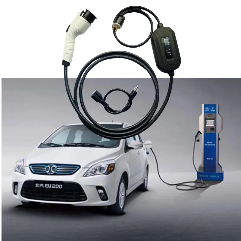 16A outdoor fast portable J1772 type1 to 62196 type2 ev charging cable