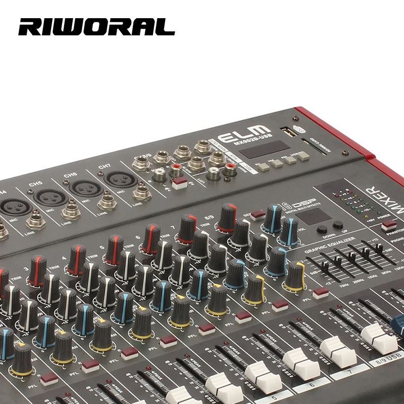 MX902 8 Channel professional sound audio power mixer usb interface controller home music karaoke