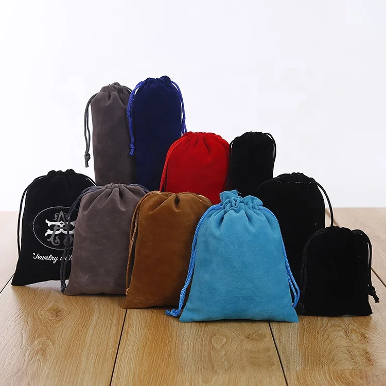 High quality custom jewelry bags with logo custom velvet custom jewelry pouch promotion velvet small pouch jewelry Eco