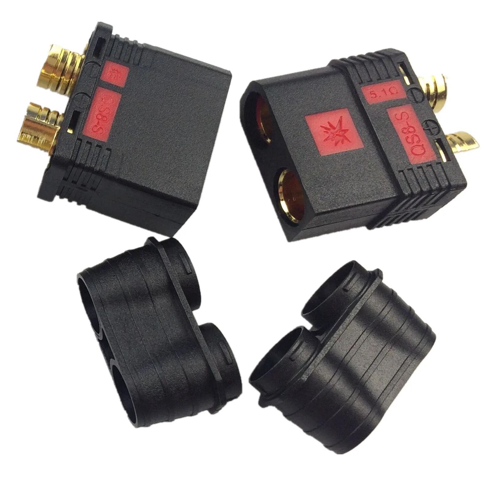 Black Antispark Connector Male And Female QS8 High current connector