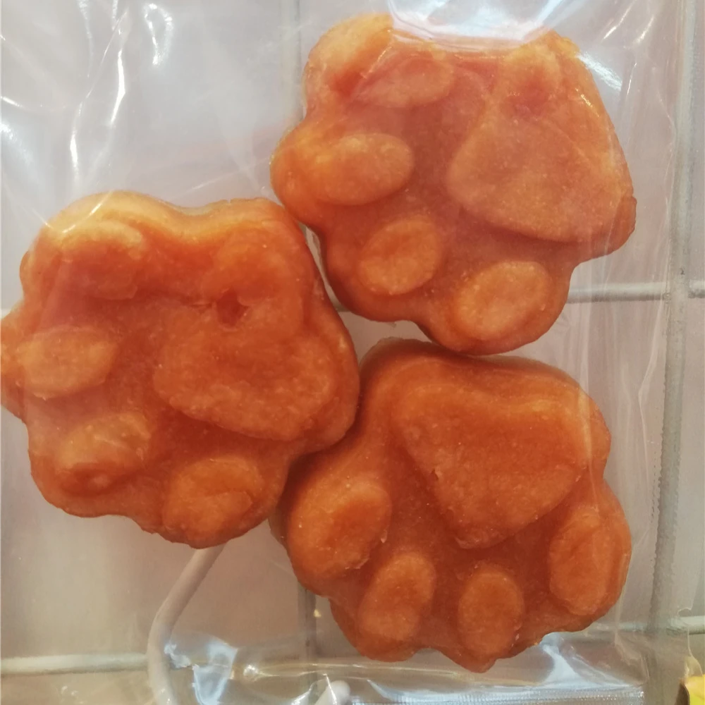 В форме лапы куриное мясо лакомство для дрессировки собак закуска собака награда