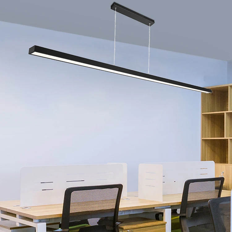 Factory Direct Sale Linear Aluminum Modern Room Office Hotel 72w Led Pendant Light Chandelier