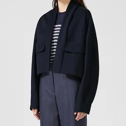 Wholesale Formal Office Wool Trench Coat Women Newest Winter Woolen Genuine Wool Coat