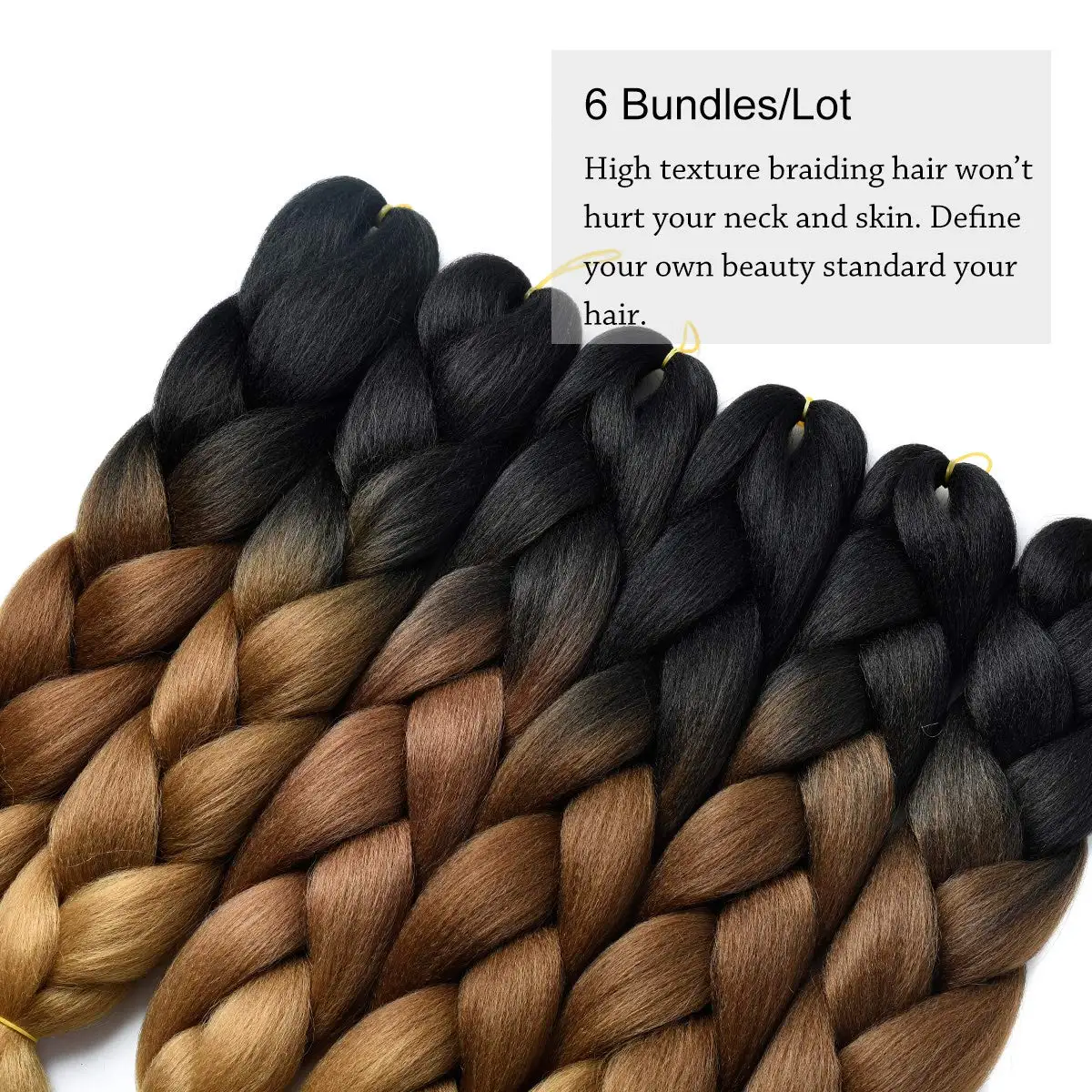 Wholesale 24 Inch Hot Water Setting Jumbo Yaki Hair Braiding Hair Twisted Ombre Jumbo Braid Synthetic Hair