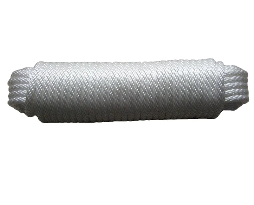 polyester multifilament functional utility solid braided starter rope