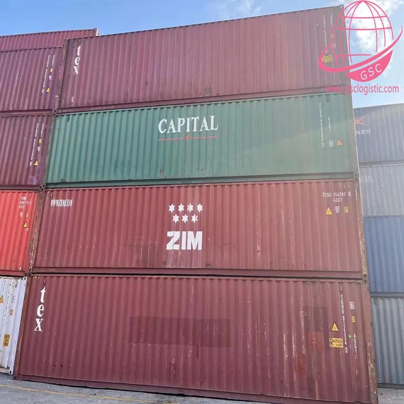 Б/у, открытая сторона, 40 футов в длину, высокий куб 40 футов, стандартный сухой контейнер