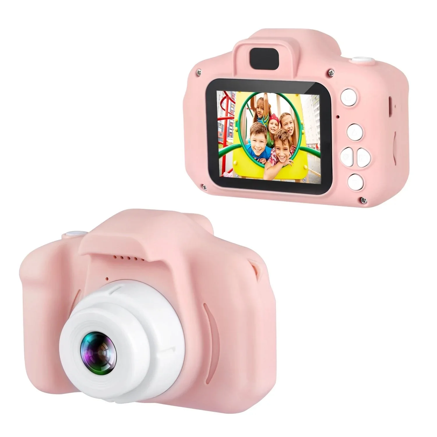 Christmas New Year Birthday Gifts for Boys Girls Age 3-9 X2 1080P HD Dual Camera Lens Kids Selfie Camera