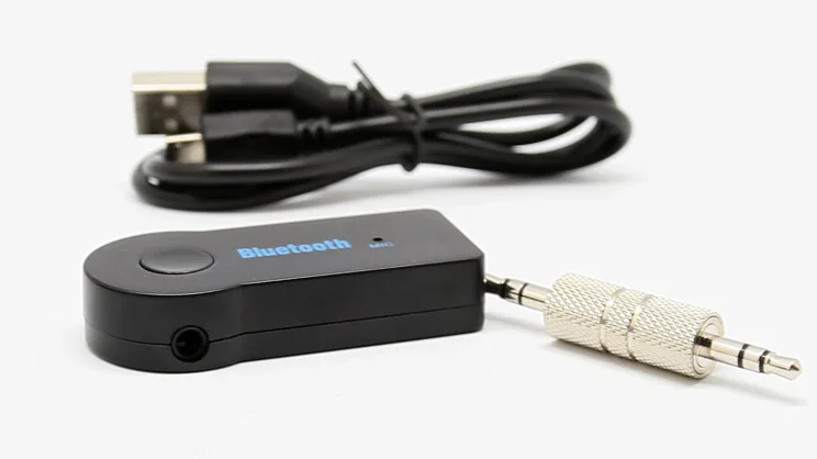 Wireless 3.5mm Stereo Music 5.0 Radio Adapter Aux Usb Bt Hands-free Kit For Cars