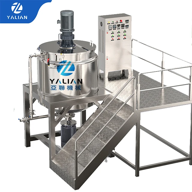 Vase Line Production Line Equipment Petroleum Jelly Mixing Emulsifying Tank Mixer Homogenizer Lotion Cream Making Machine