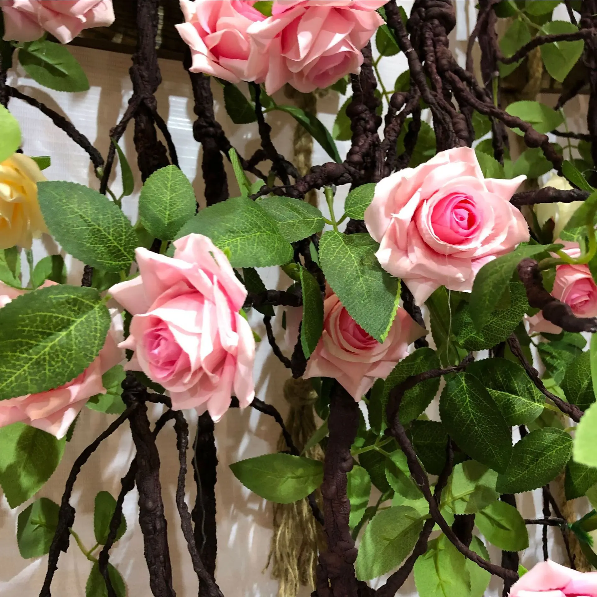 Букет арочной гирлянды настоящие сенсорные лампочки Декор бумажные цветы настенная панель упаковка оптом искусственные глицинии орхидеи