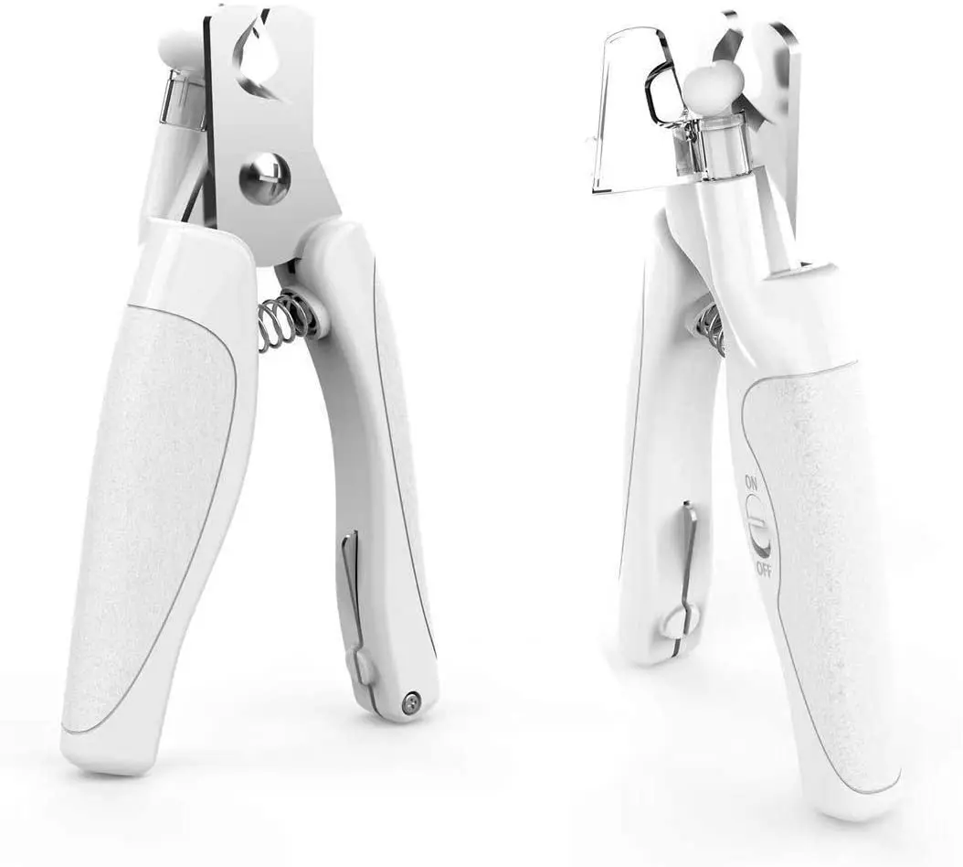 
Dog Nail Clippers for Dogs Cats, Pet Nail Trimmer with LED Light to Avoid Over-Cutting Nails, Safe Professional Grooming Tools 