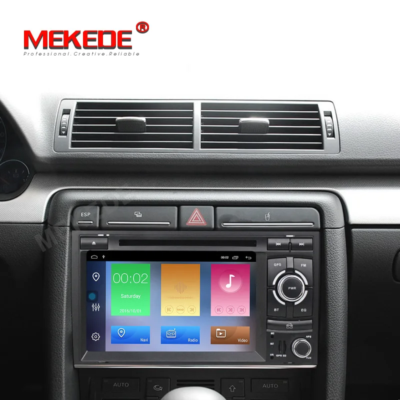  Автомобильный четырехъядерный GPS-навигатор MEKEDE 7 дюймов Android 10 для Audi A4 S4 B6 B7 RS4 видеоплеер с RDS SD USB SWC 1 Гб + 16 ГБ автомобильный DVD