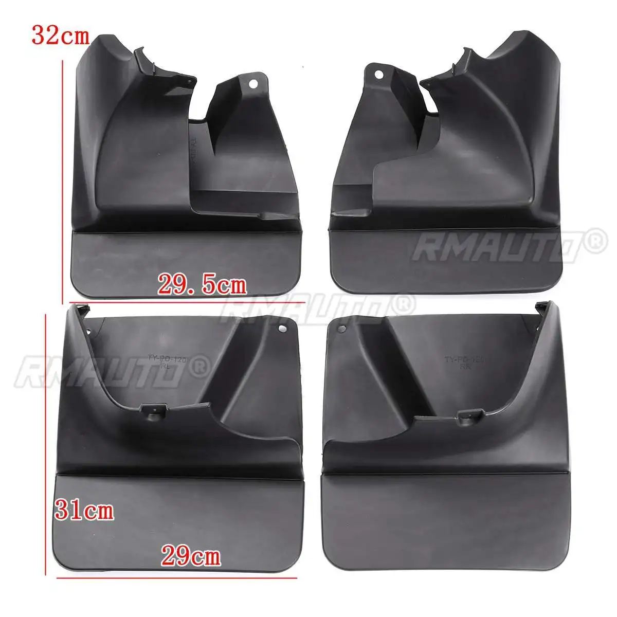 Car Mud Flaps For Toyota Land Cruiser Prado FJ120 120 2003-2009 Mudflaps Splash Guards Mudguards Fender Car Accessories