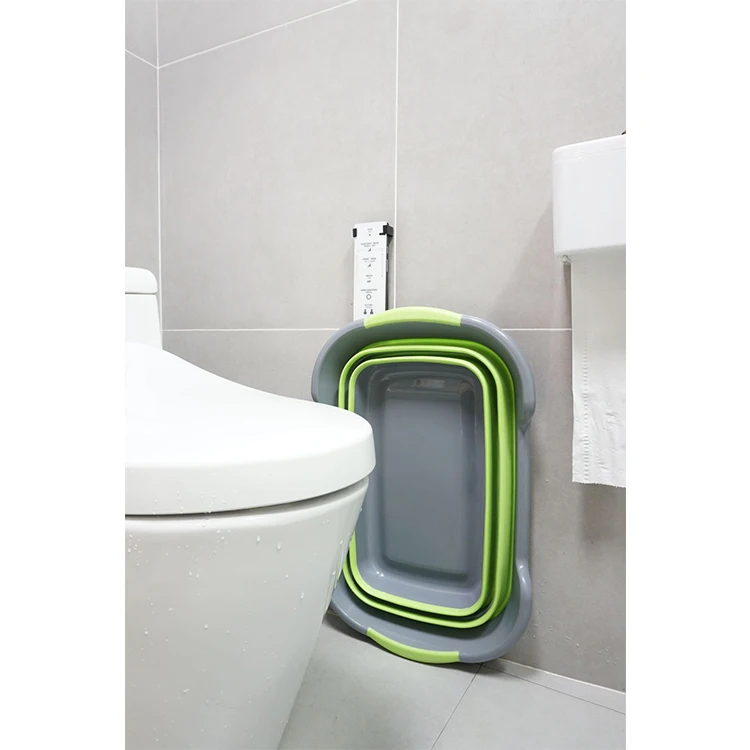 Hot New Plastic Collapsible Laundry Basket Silicone Folding Laundry Basket