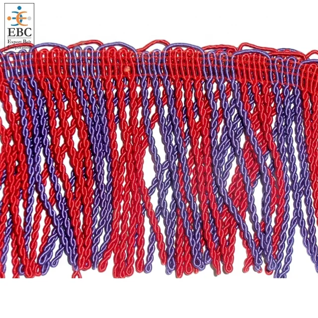 OEM Bullion Fringe Cotton Silk Borders Gimps 100% Viscose 3 Inch Tassel Quantity Decorative Trimmings Tassels Trimmings Fringes