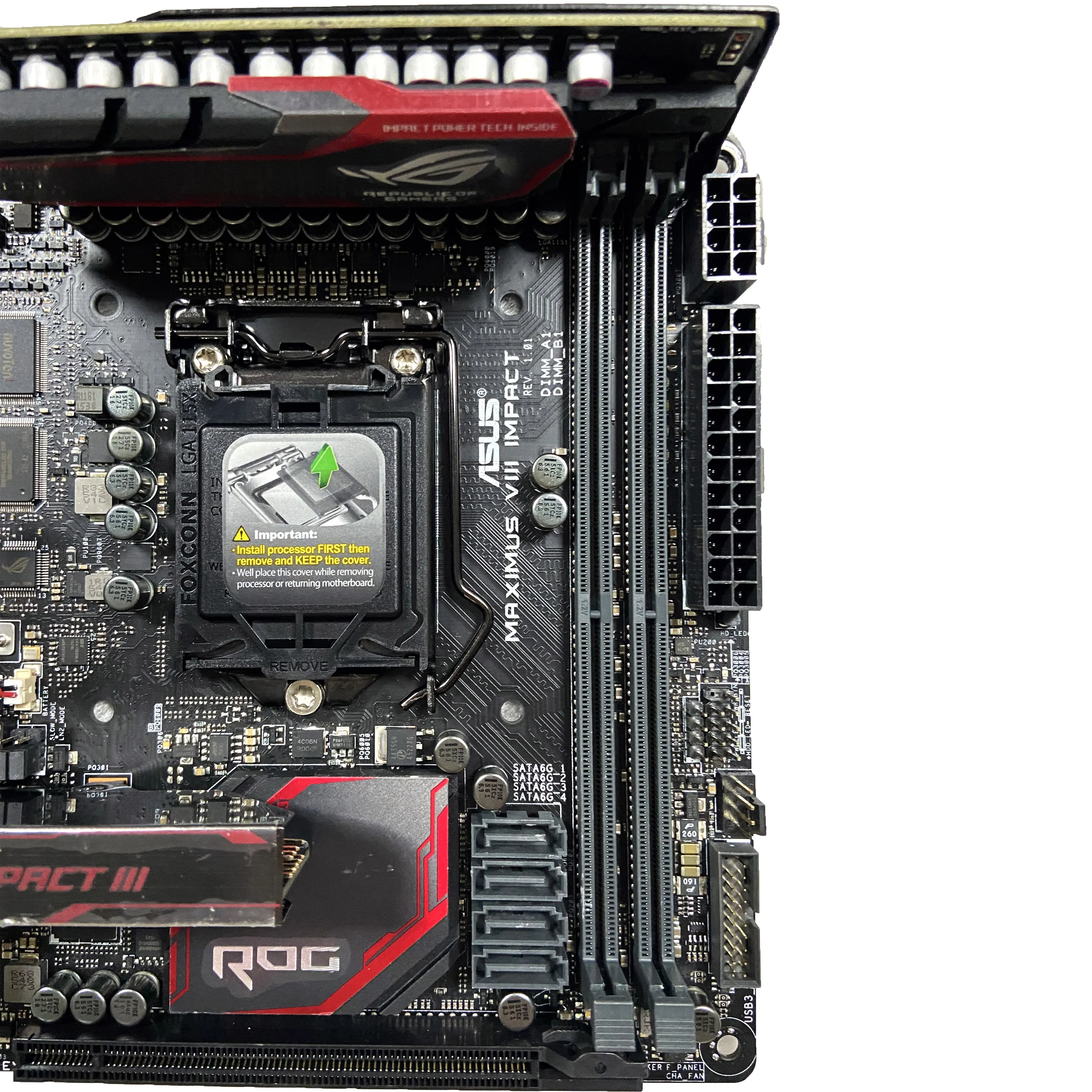 Motherboard MAXIMUS VIII IMPACT with Intel Z170 LAG 1151 DDR4 32GB for desktop computer motherboard