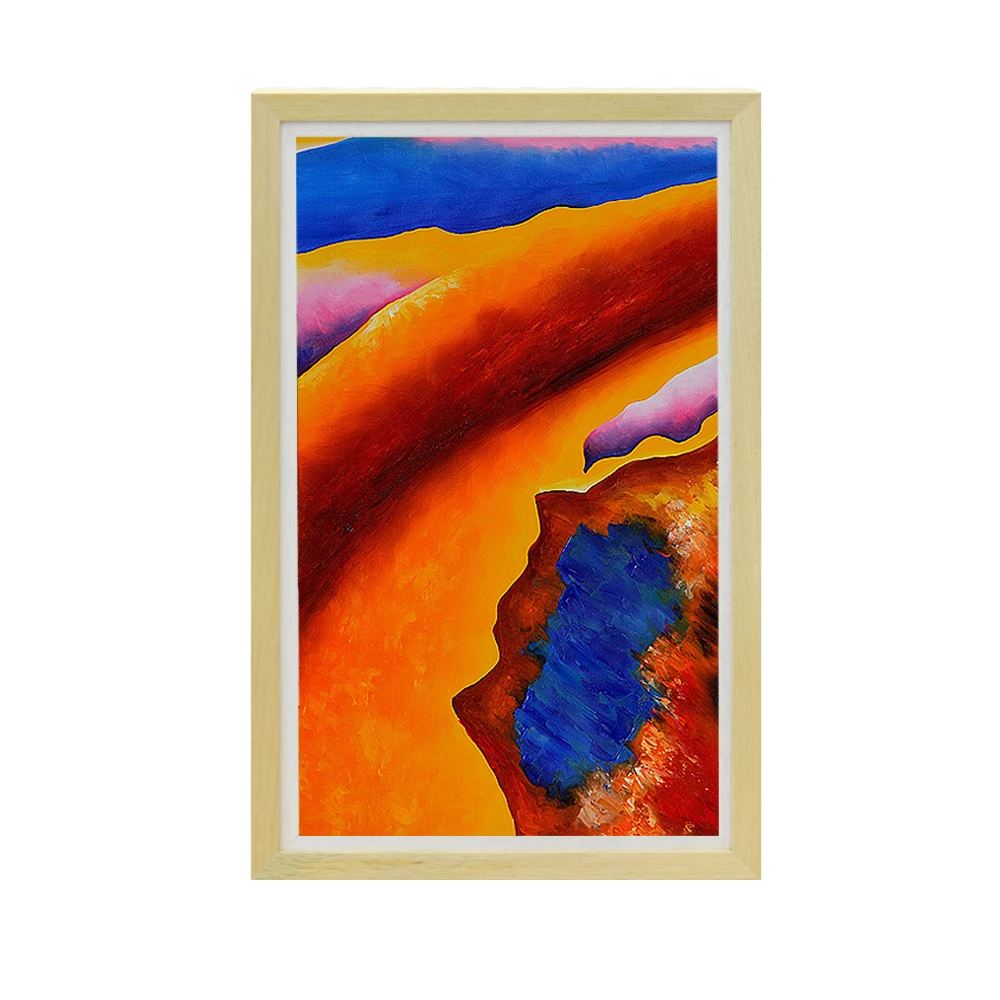 49 Inch Nft Wood Frame Smart Art Digital Canvas Digital Picture Frame 4k Nft Display