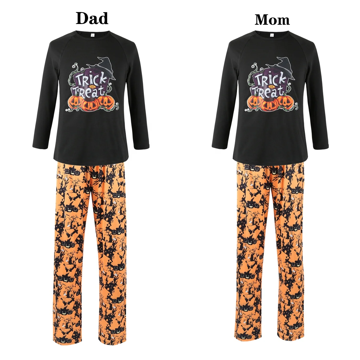 2021 Wholesale Kids Sleepwear Parent Child Suit Halloween Pajamas Sets Family Matching Clothing
