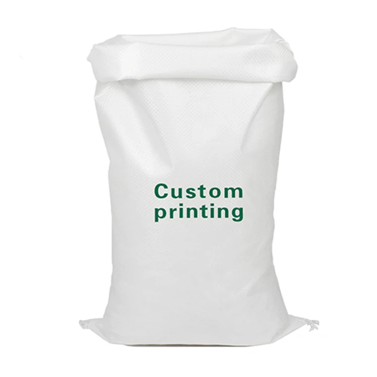 
Agriculture Package Plastic Recyclable Custom Size Sacks 100kg 25kg 50kg China PP Woven Rice Bag, PP Woven Bag 