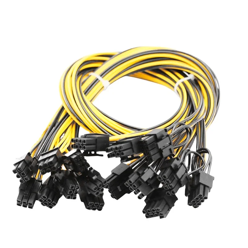 RGeek EPS CPU 12V 8 Pin Female to Dual 8 Pin 6+2 pin Male PCIE Adapter Power Supply Cable 18 AWG 20cm