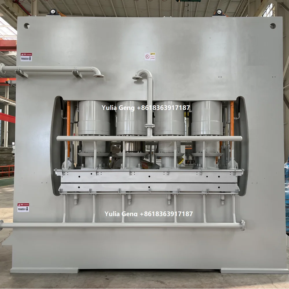 Speed Adjustable good quality high efficiency laminate flooring production short cycle hot press melamine lamination machine