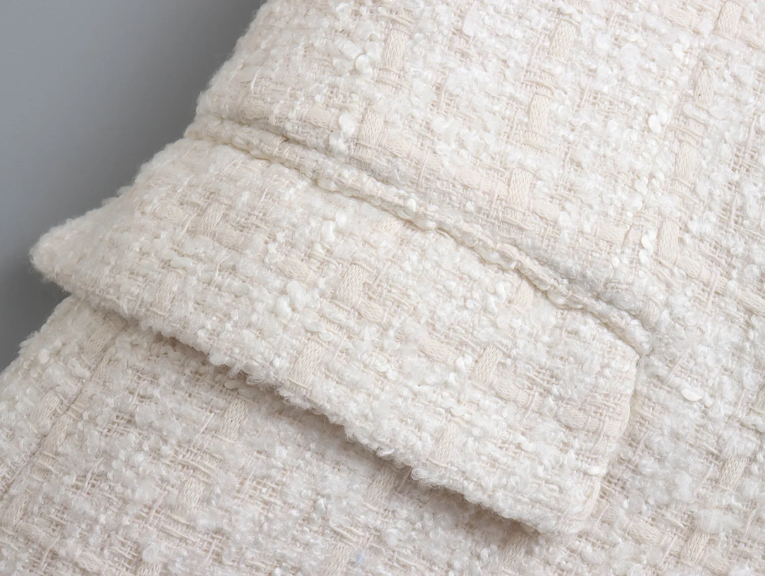 Women Chic Plain Blazeers Double-Breasted Flap Patch Pocket Coat Ladies Elegant Beige Jacket