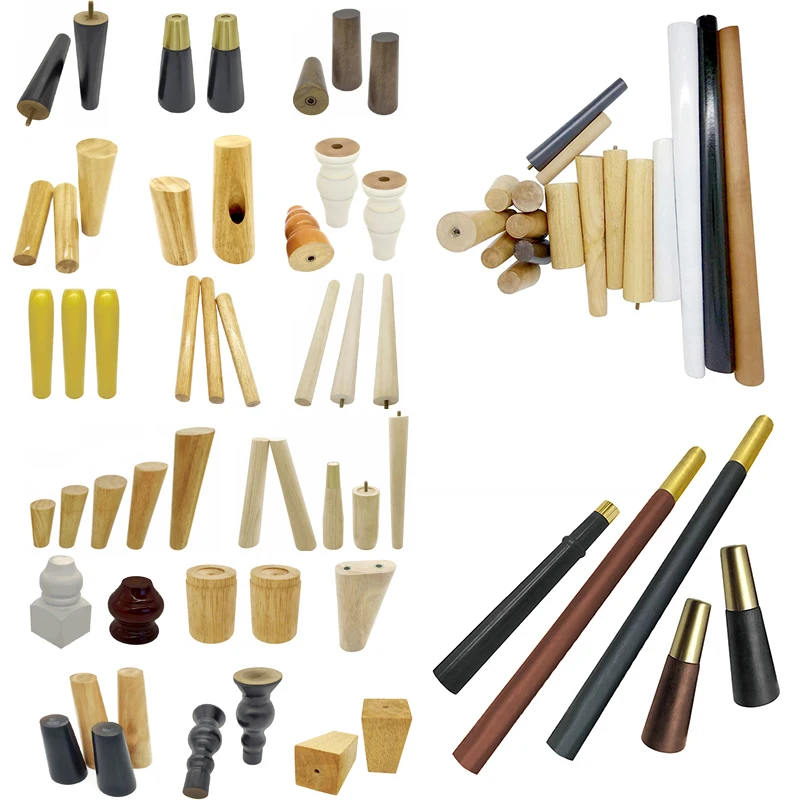 Wooden Leg Furniture Feet Dresser Desk Table Sofa Faux Leather Chairs Wood Legs