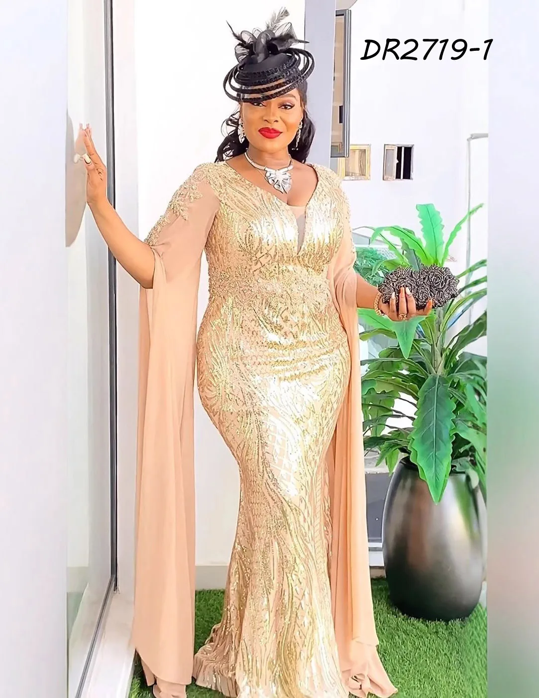 L-3XL muslim formal long dresses for women new style elegant forest green dresses boho